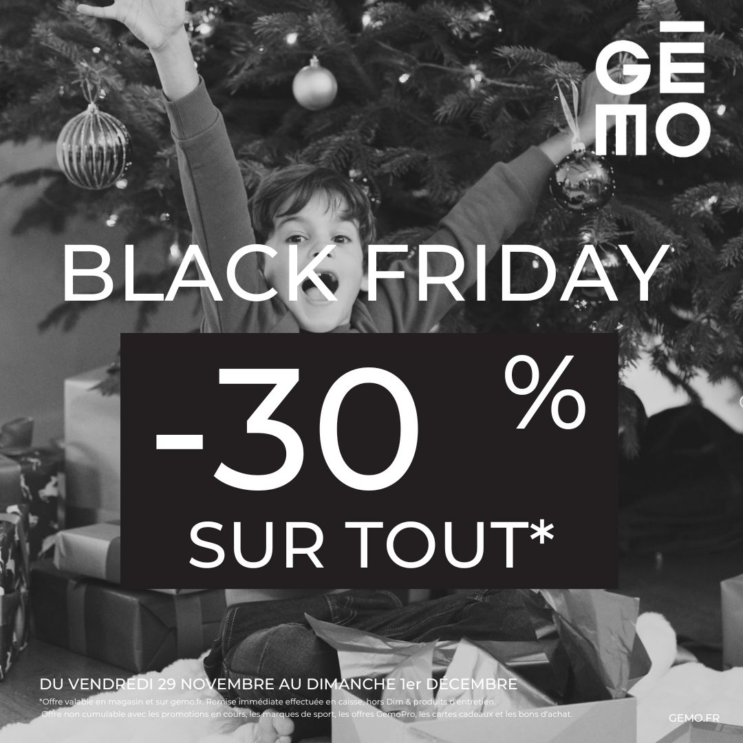 Be Green - Saint Parres - Black Friday chez Gémo ! - black friday gemo - 1