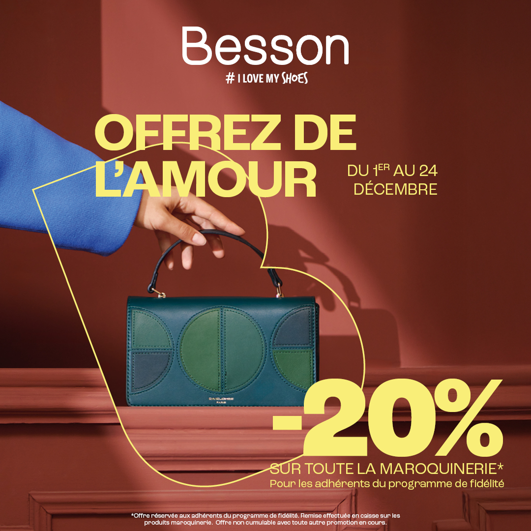 Be Green - Saint Parres - –20% sur la maroquinerie chez Besson - reseaux sociaux 1080x1080 2 - 1