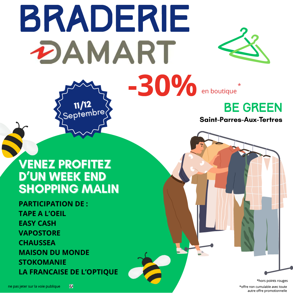 Be Green - Saint Parres - Braderie Damart : venez profiter de prix bradés jusqu'à -30 % les 11 et 12 septembre - 1789023219112 66cc17b9 e1ad 4ee8 a709 eb0f72d8289d 1 - 2 Be Green - Saint Parres - Braderie Damart : venez profiter de prix bradés jusqu'à -30 % les 11 et 12 septembre - 1789023219112 66cc17b9 e1ad 4ee8 a709 eb0f72d8289d 1 - 1